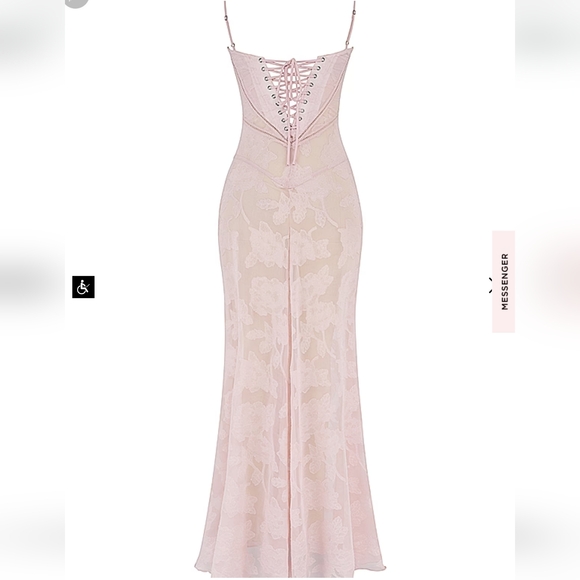 House of CB Soft Pink Seren Dress - Picture 13 of 16